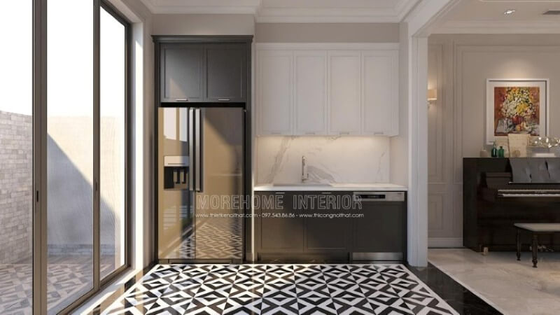 Trang trí nội thất phòng bếp chung cư phong cách hiện đại Thiết kế phòng bếp đẹp và sang trọng